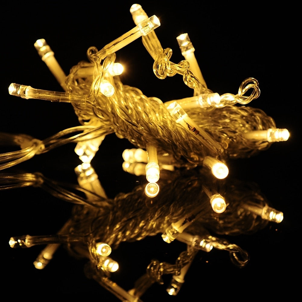 10m LED String Lights for Warm Christmas Ambience