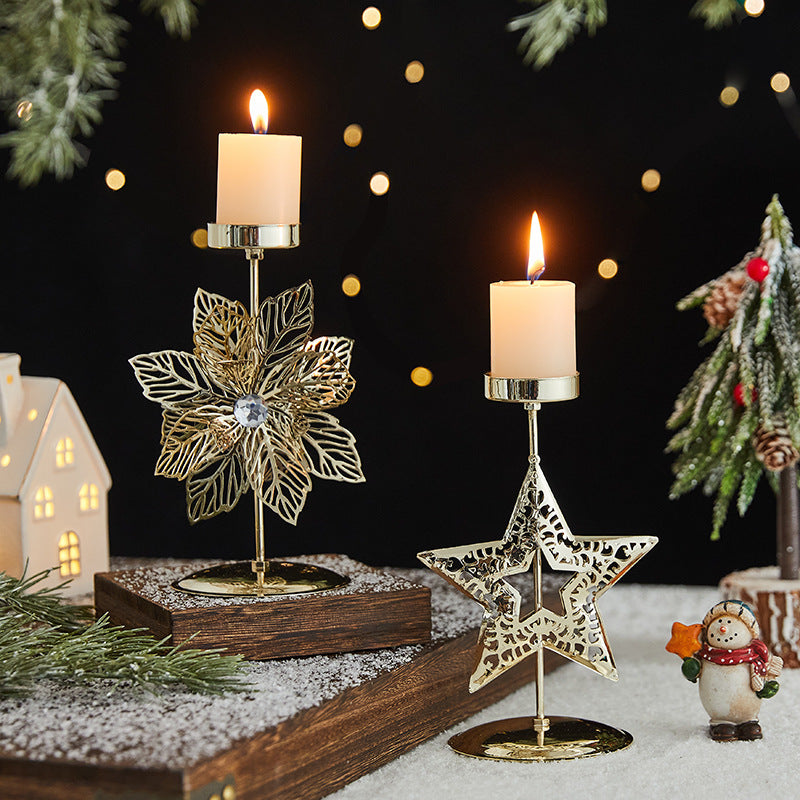 Christmas Candle Holder Tray for Elegant Centerpieces