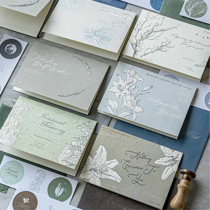 Embossed Botanical Greeting Card for Heartfelt Messages