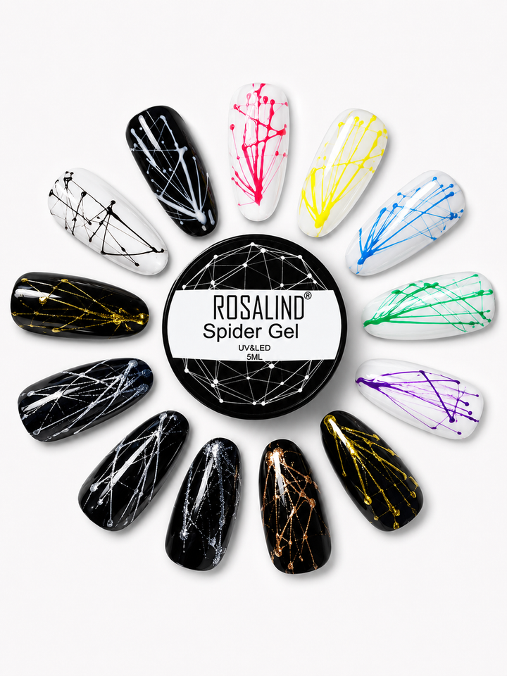 ROSALIND Spider Gel Nail Art Polish — 12 Colors UV/LED
