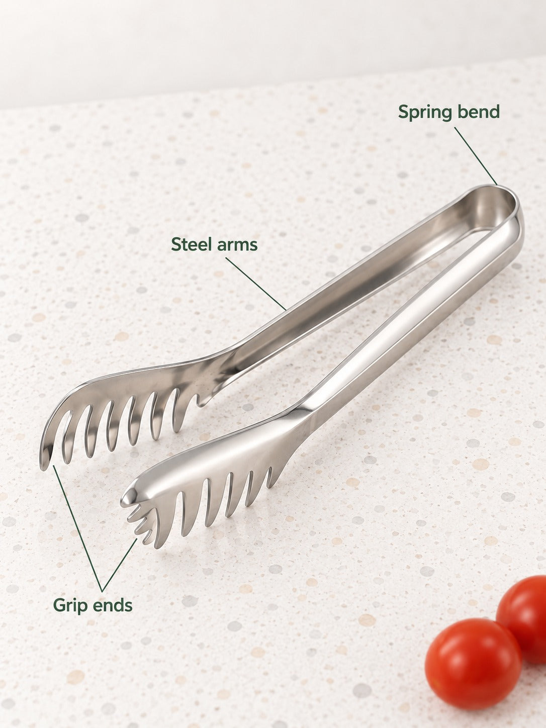 Rose Gold Stainless Steel Ice Clip for Bars & Buffets