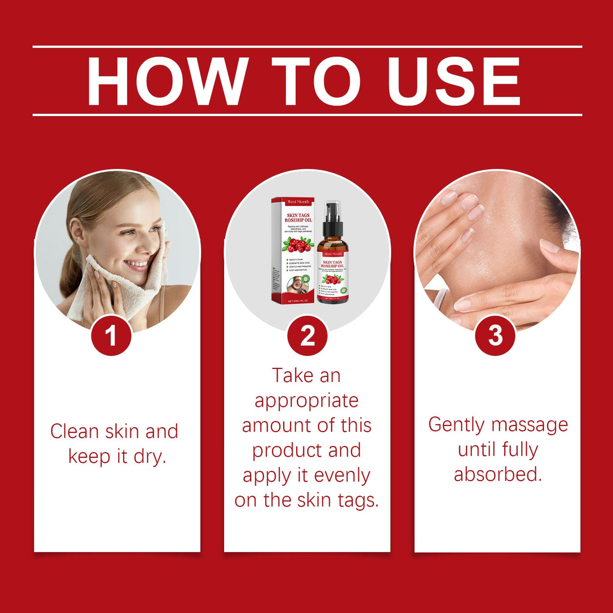 Rosehip Skin Tag Oil With Tea Tree & Hyaluronic Acid