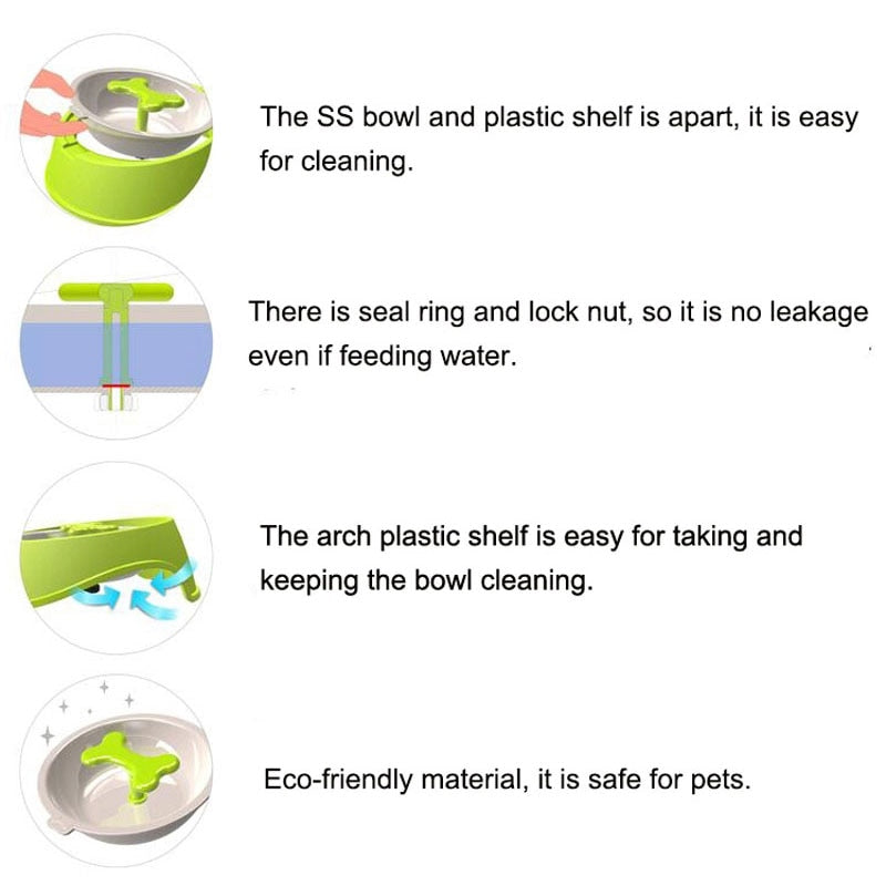 Rotary Slow Feeder Dog Bowl for Healthier Daily Eating