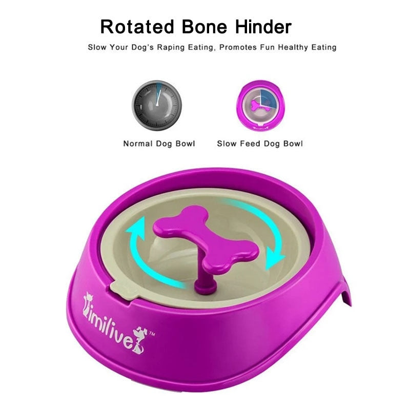 Rotary Slow Feeder Dog Bowl for Healthier Daily Eating