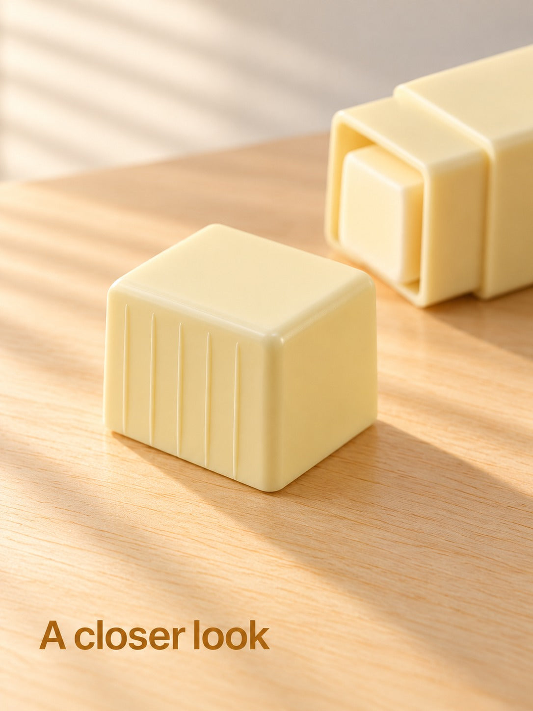 Rotary Butter Stick Holder with Cutter for Easy Spreading