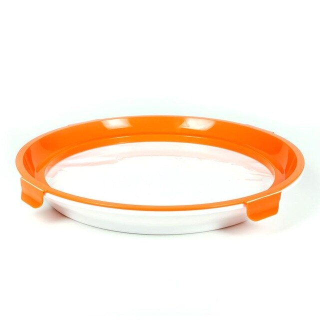 Round Food Preservation Tray for Fridge Storage