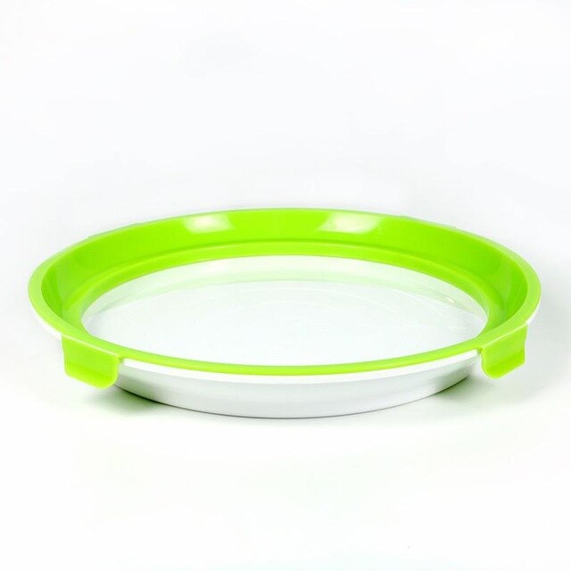 Round Food Preservation Tray for Fridge Storage