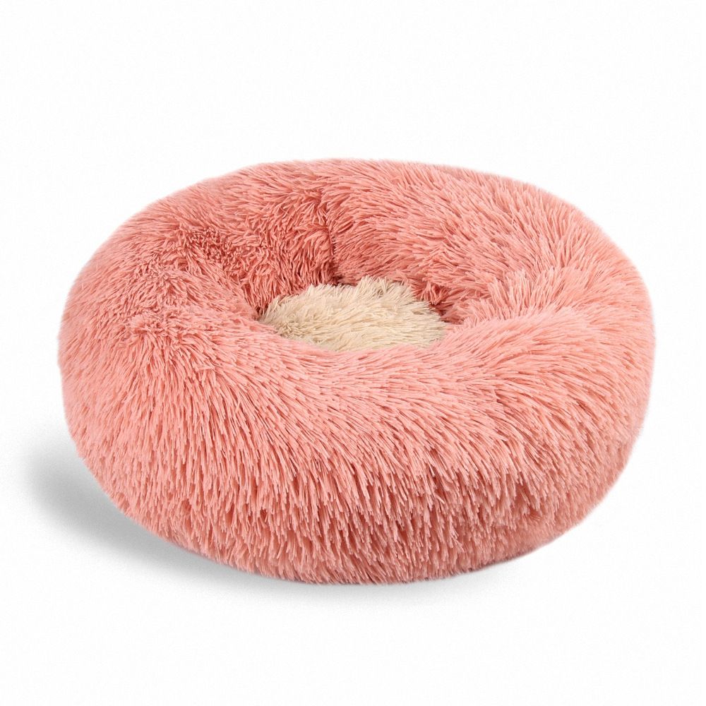 Round Donut Pet Bed for Cats & Small Dogs | Cozy Nest