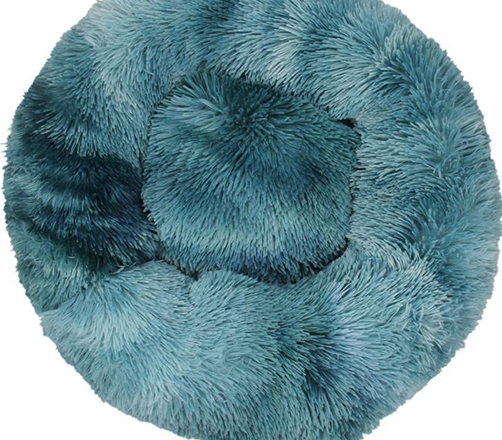 Round Plush Pet Bed for Warm, Secure Cozy Nesting