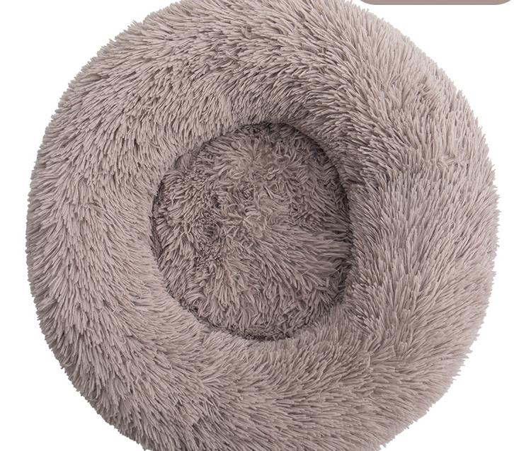 Round Plush Pet Bed for Warm, Secure Cozy Nesting