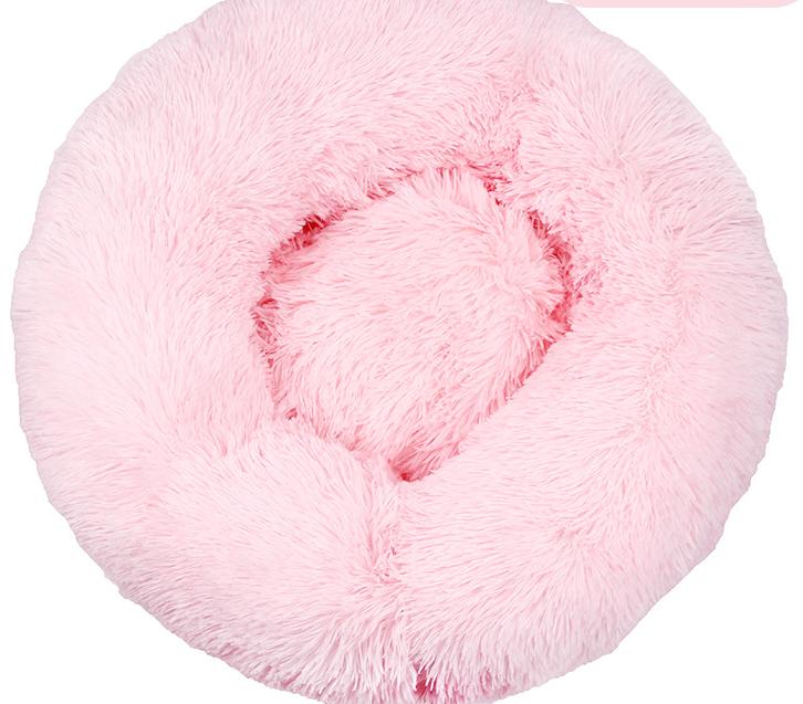Round Plush Pet Bed for Warm, Secure Cozy Nesting