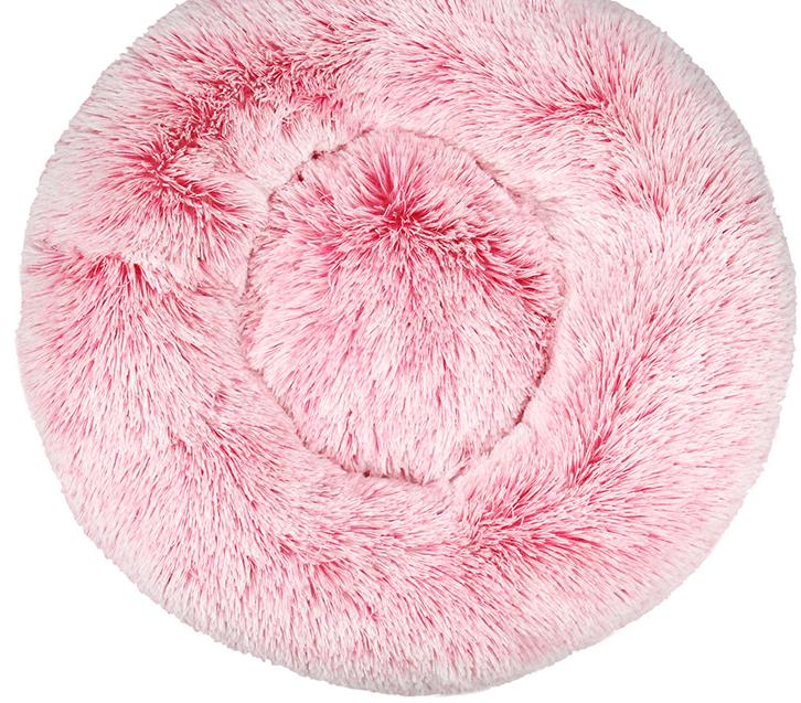 Round Plush Pet Bed for Warm, Secure Cozy Nesting