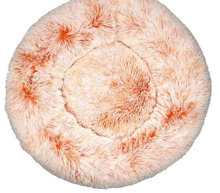 Round Plush Pet Bed for Warm, Secure Cozy Nesting