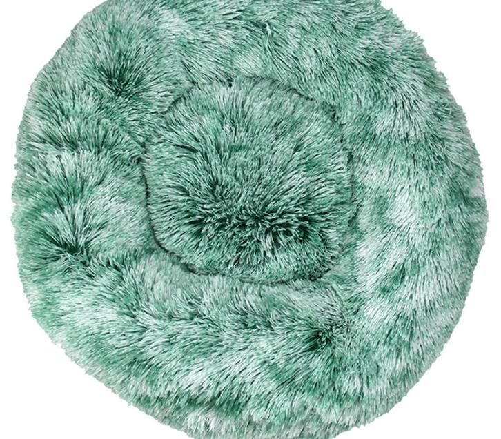 Round Plush Pet Bed for Warm, Secure Cozy Nesting