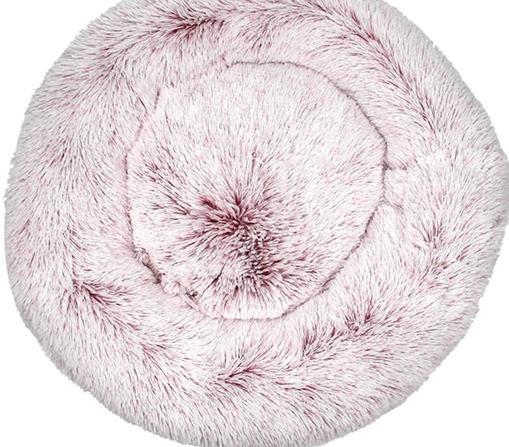 Round Plush Pet Bed for Warm, Secure Cozy Nesting
