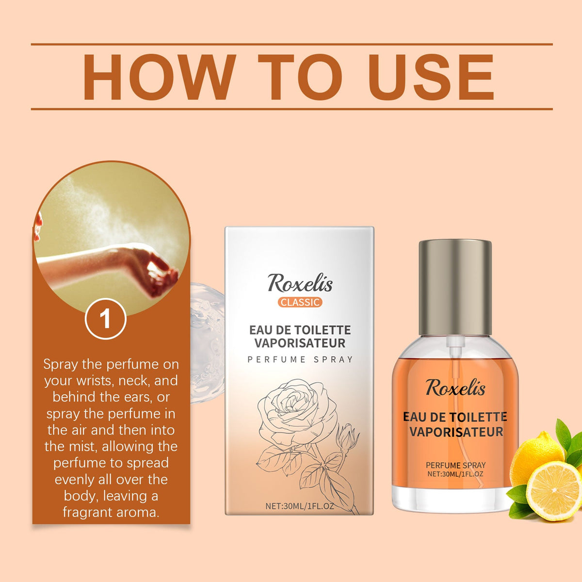 Amber Eau de Toilette for Fresh, Elegant Charm