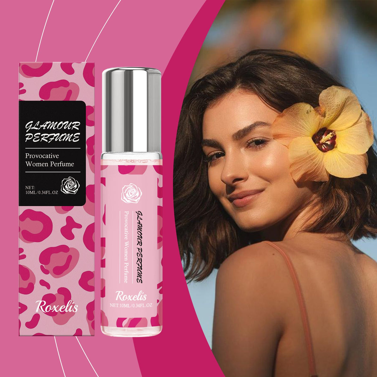 Roll-On Perfume for Women, Portable Elegant Daily Scent