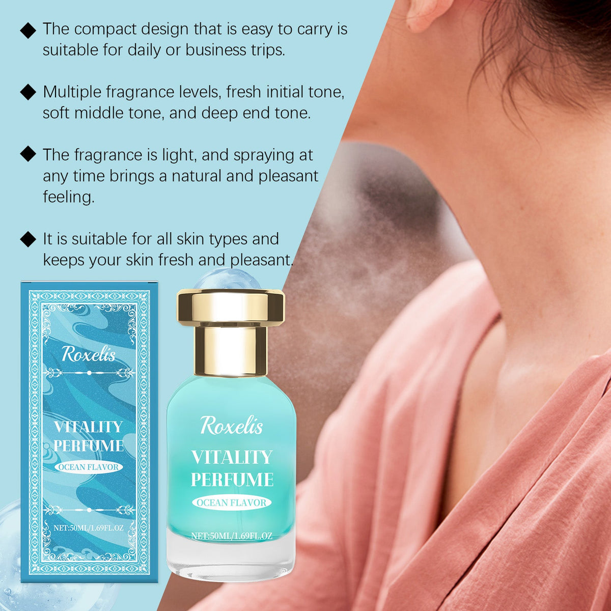 Ocean Fragrance Spray for Light, Fresh Daily Wear