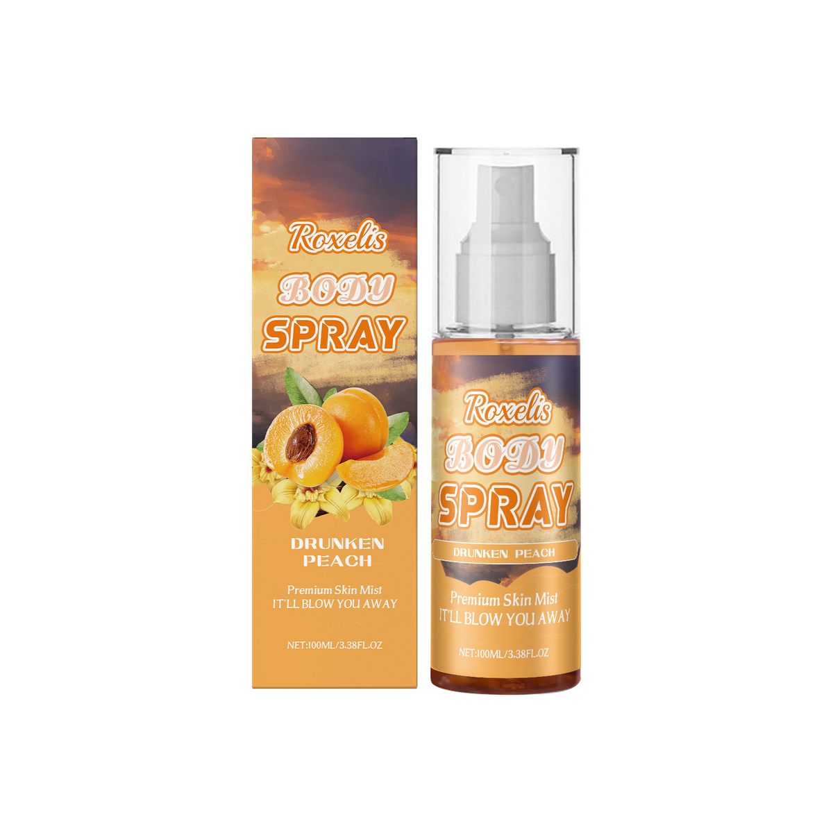 Peach Champagne Body Mist – Soft Long-Lasting Scent
