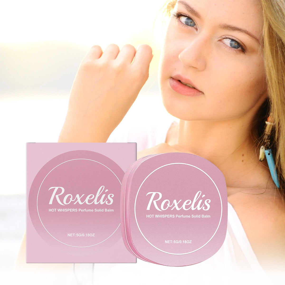 Solid Perfume Balm for Portable Rose Fragrance Touch-Ups