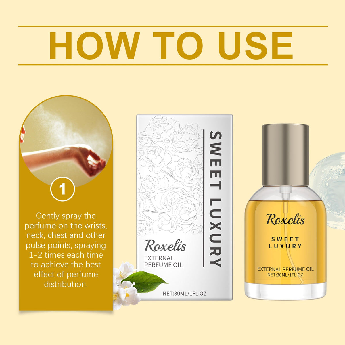Saffron Jasmine Perfume Spray – Elegant Long-Lasting