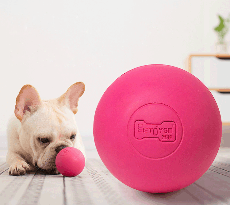 Rubber Dog Ball Toy for Durable Fetch and Training