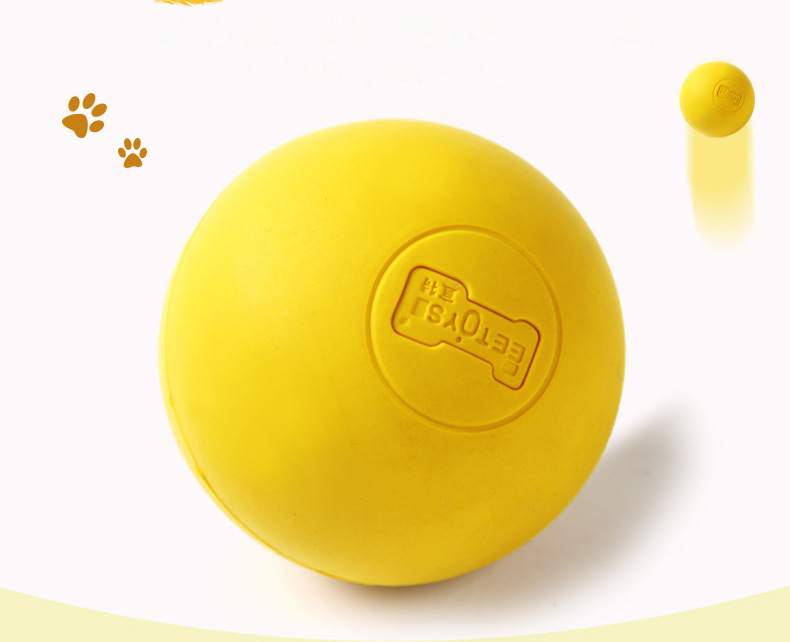 Rubber Dog Ball Toy for Durable Fetch and Training
