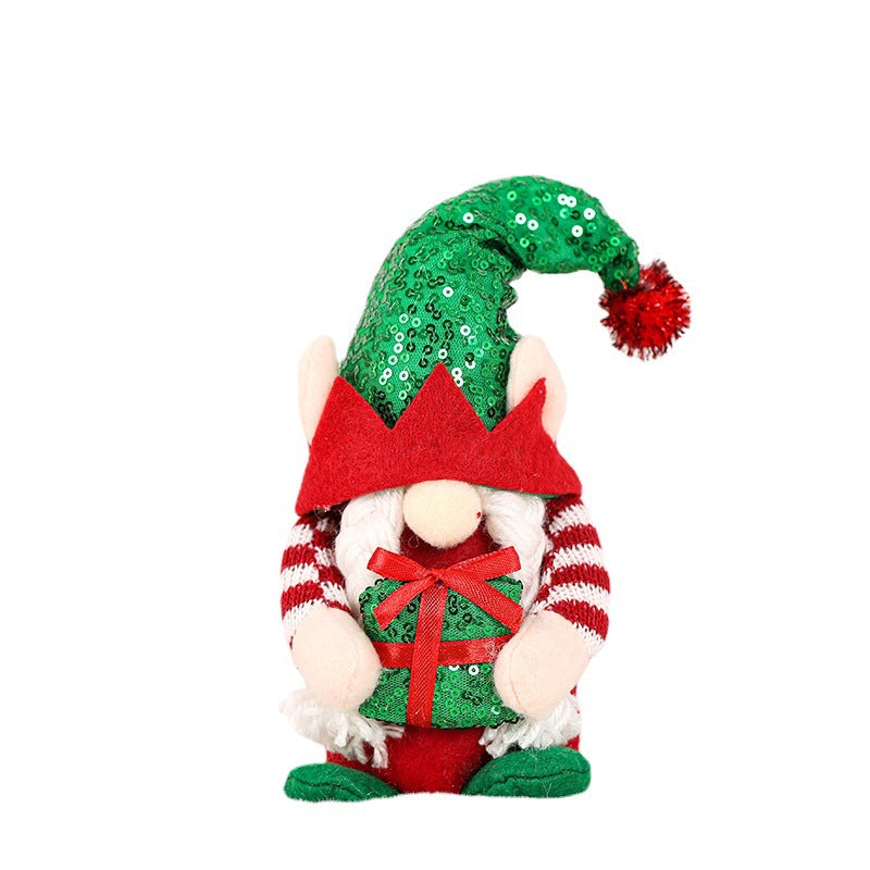Christmas Gnome Decorations Pair for Festive Tables