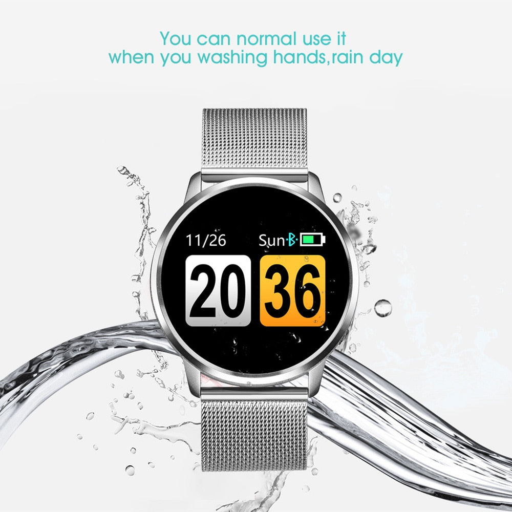 Rose Gold Women's Smartwatch with Heart Rate Tracker