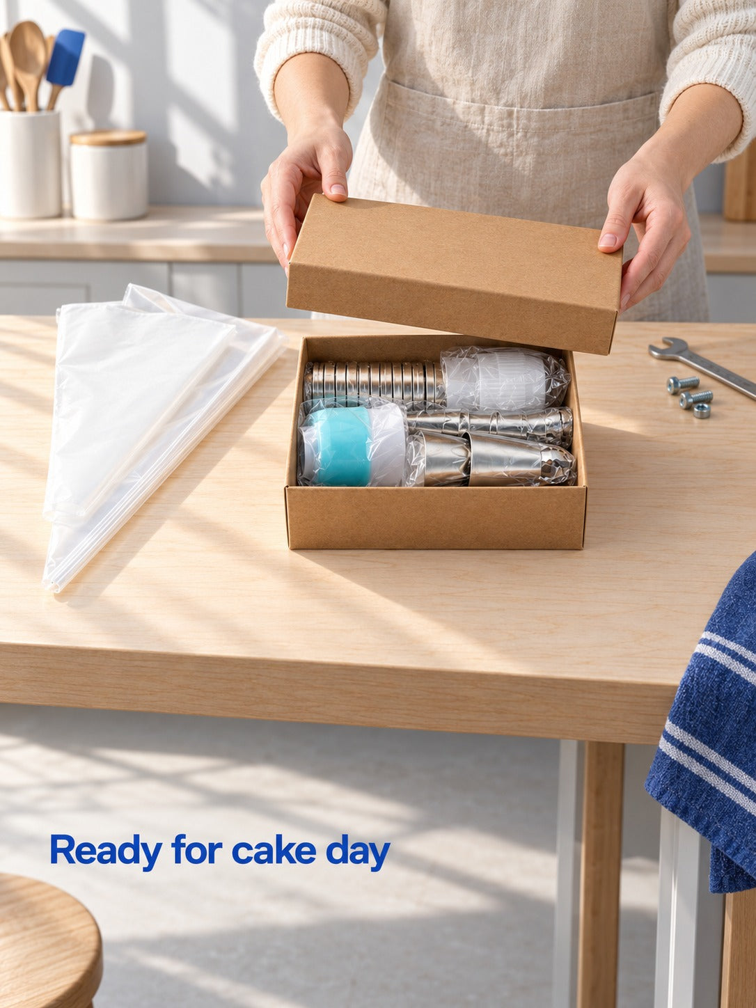 Piping Tip Set with Bags & Couplers for Cake Decorating