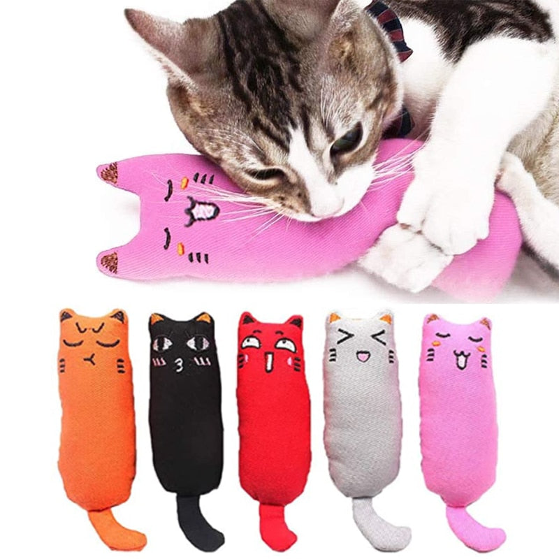 Catnip Plush Cat Toy for Indoor Play and Cozy Cuddles
