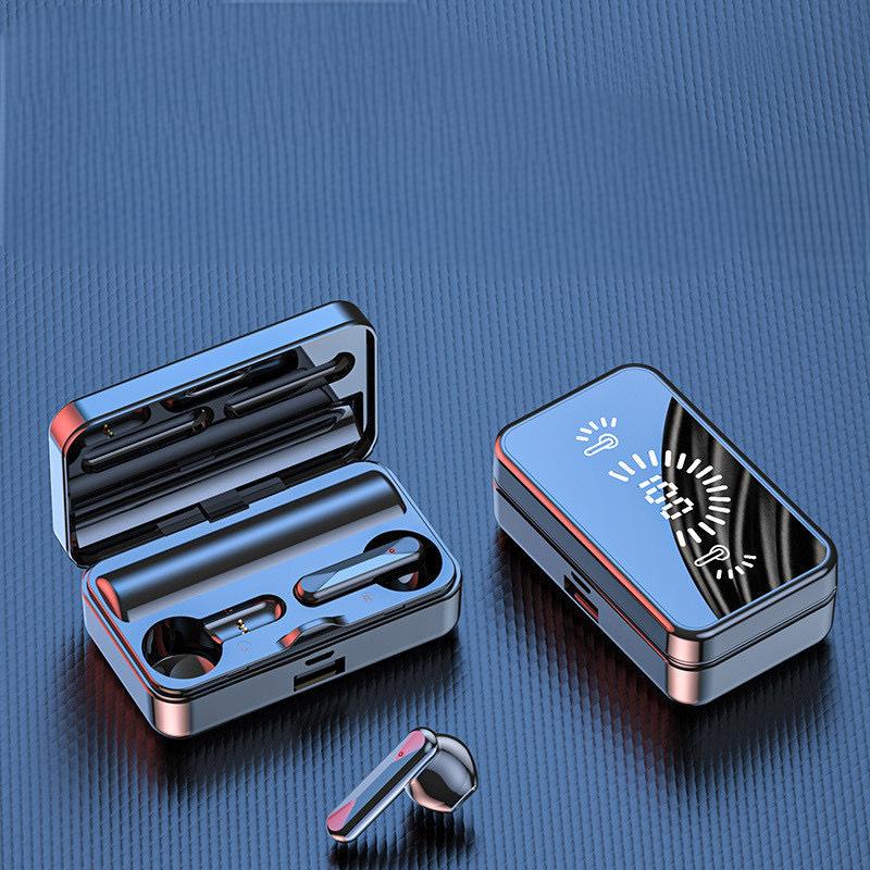 True Wireless Earbuds with LED Battery Display Case