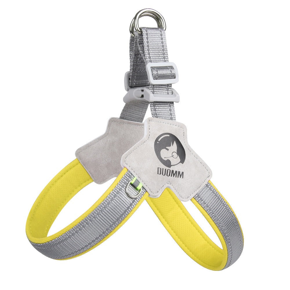 Reflective Dog Chest Harness for Secure Comfortable Walks