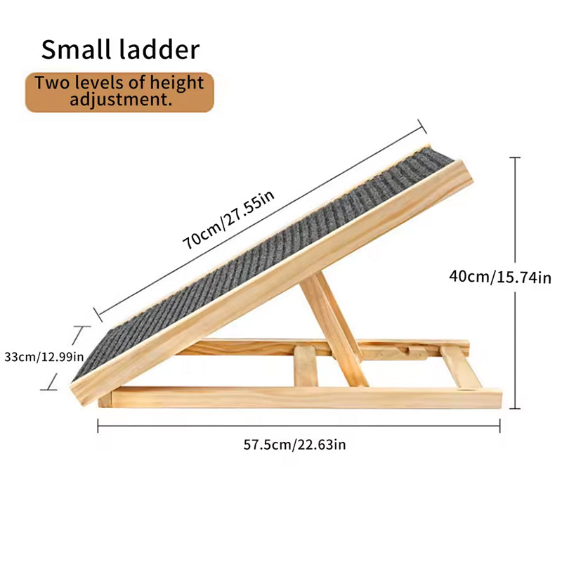 SafeStep Pet Ramp: Non-Slip Adjustable Dog Ladder