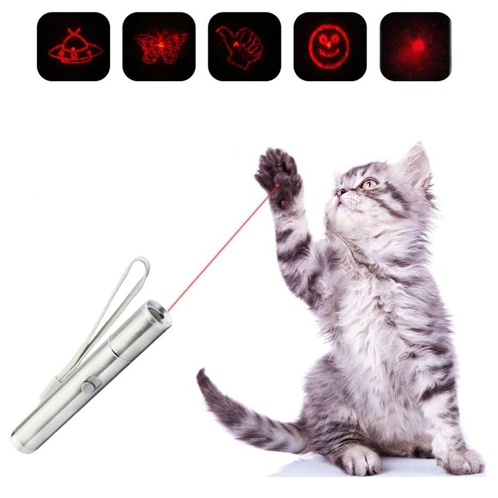 USB Rechargeable Cat Laser Toy Stick for Indoor Cats