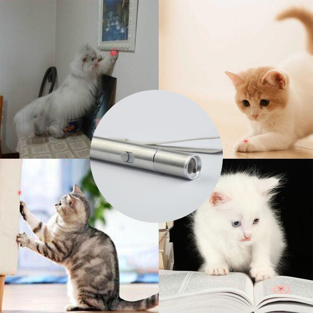 USB Rechargeable Cat Laser Toy Stick for Indoor Cats