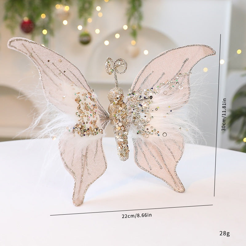 Christmas Fabric Butterflies for Sparkling Displays