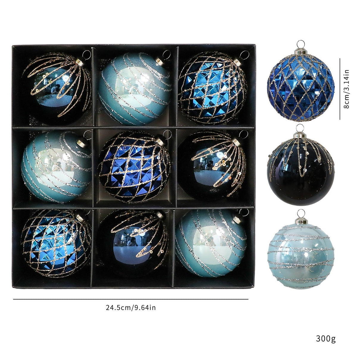 Christmas Ball Ornaments for an Elegant Glitter Tree