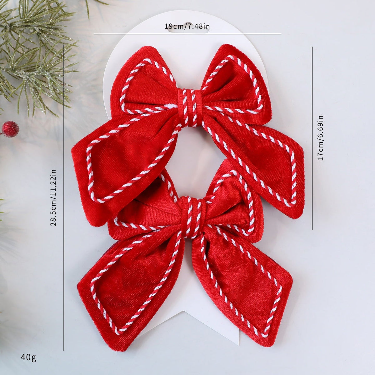 Velvet Christmas Tree Bows for Instant Festive Impact