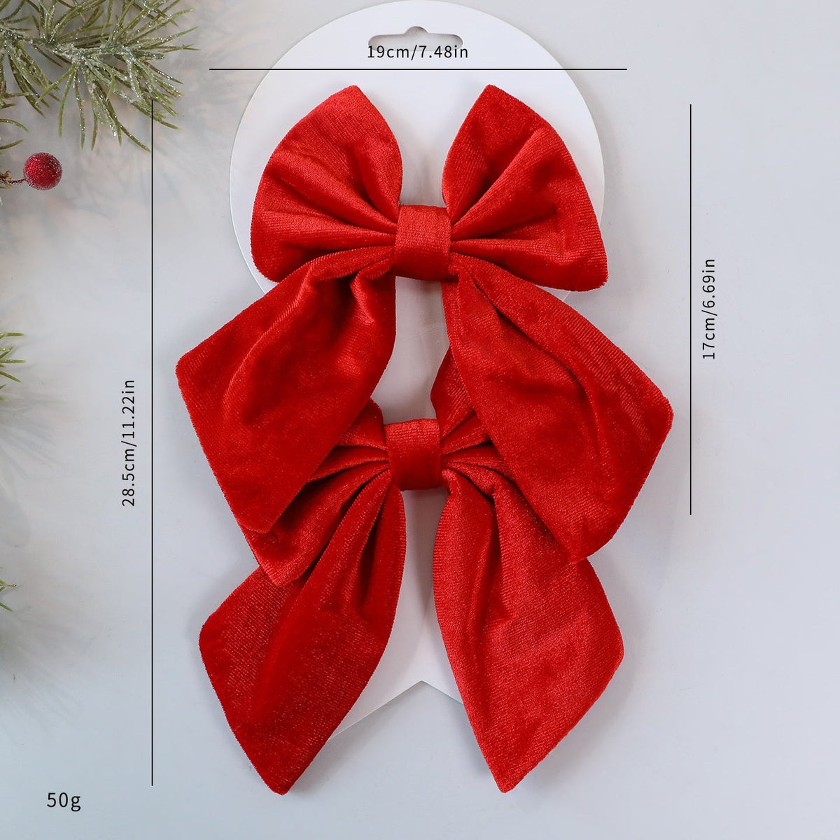 Velvet Christmas Tree Bows for Instant Festive Impact