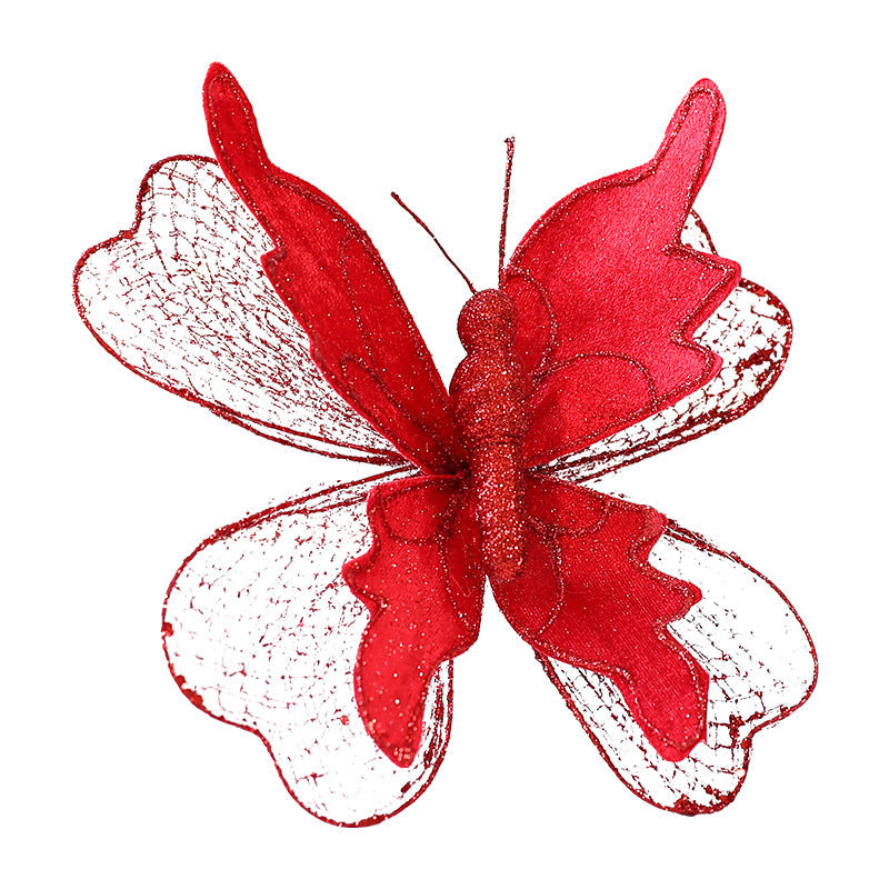Sequin Butterfly Christmas Tree Ornaments for Sparkle