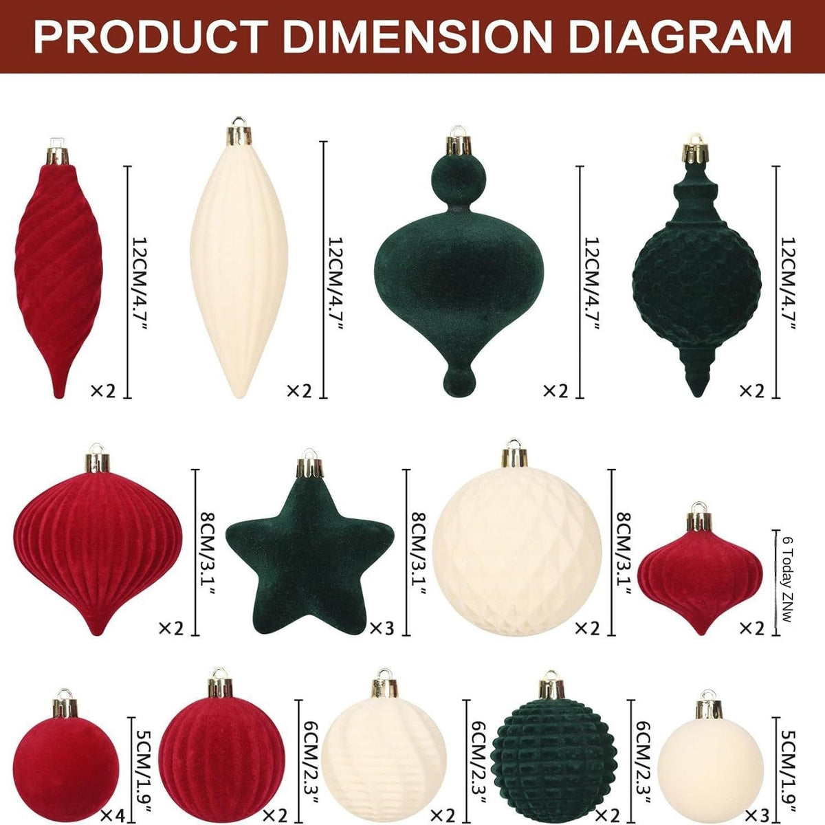 Velvet Christmas Ornaments for Layered Holiday Decor
