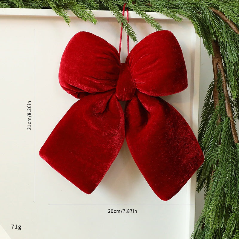 Velvet Christmas Bow Decoration for Luxury Displays
