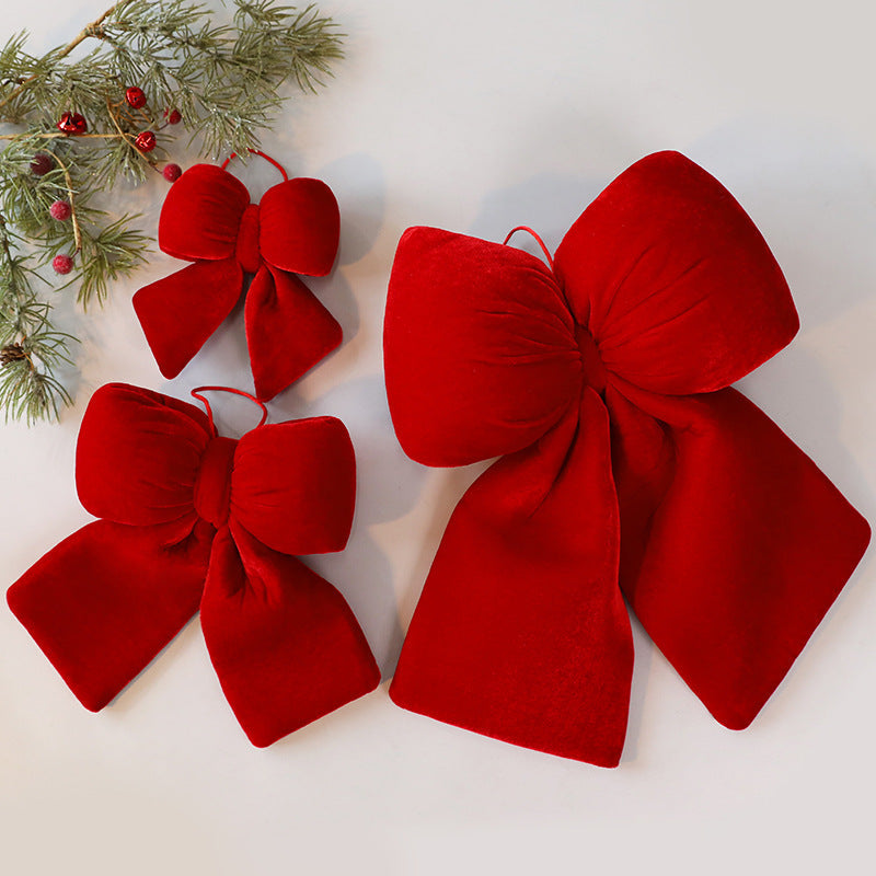 Velvet Christmas Bow Decoration for Luxury Displays