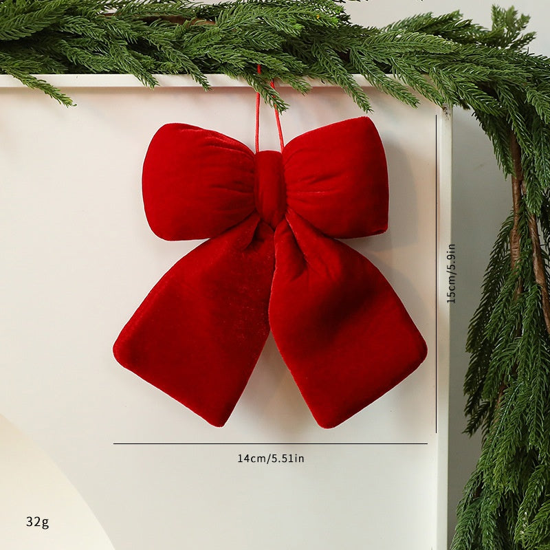 Velvet Christmas Bow Decoration for Luxury Displays