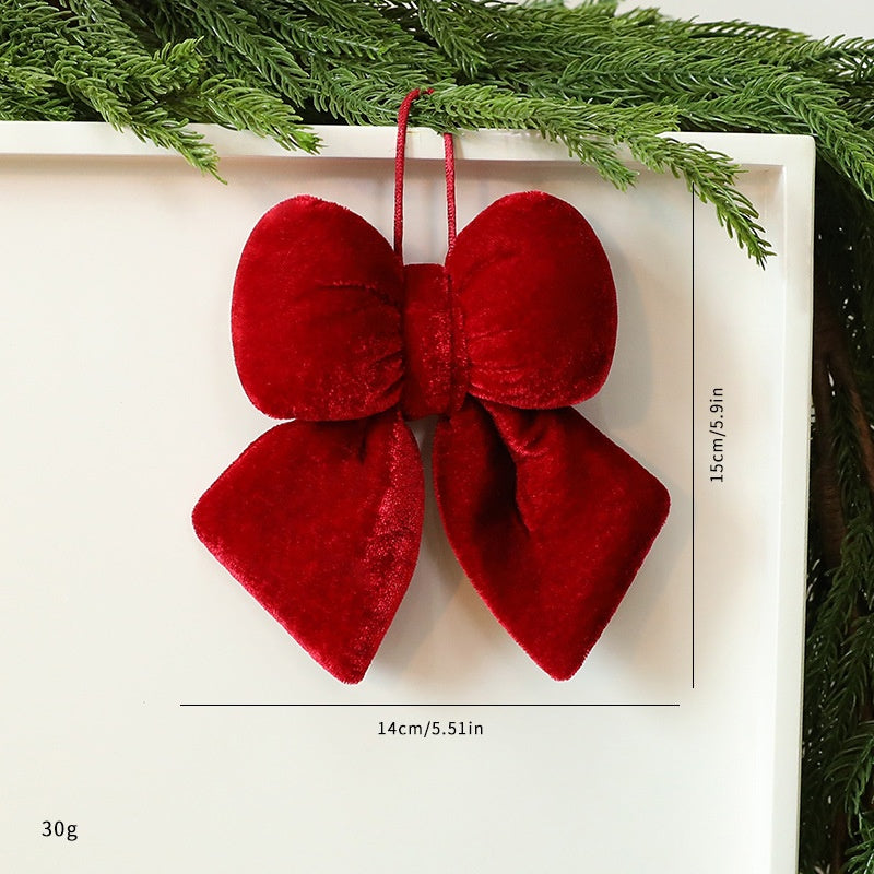 Velvet Christmas Bow Decoration for Luxury Displays