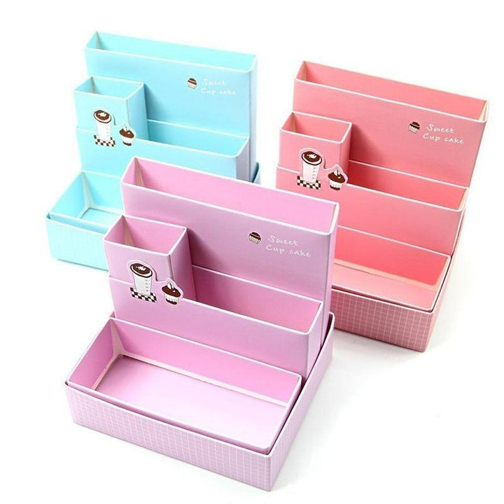 Cosmetic Storage Box for Desk & Vanity Organization
