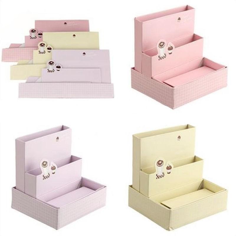 Cosmetic Storage Box for Desk & Vanity Organization