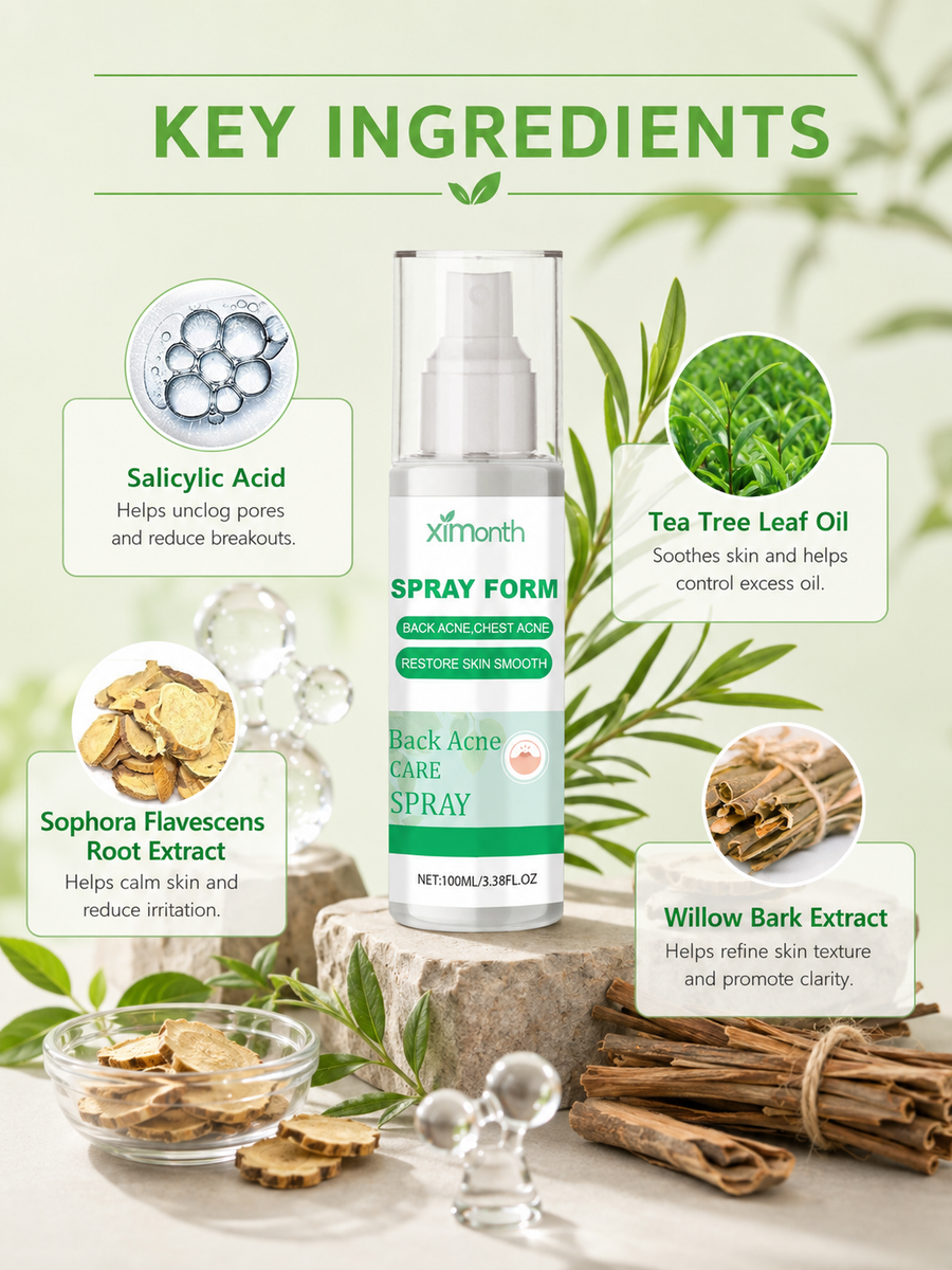 Salicylic Acid Body Acne Spray — Clear Back & Chest Breakouts
