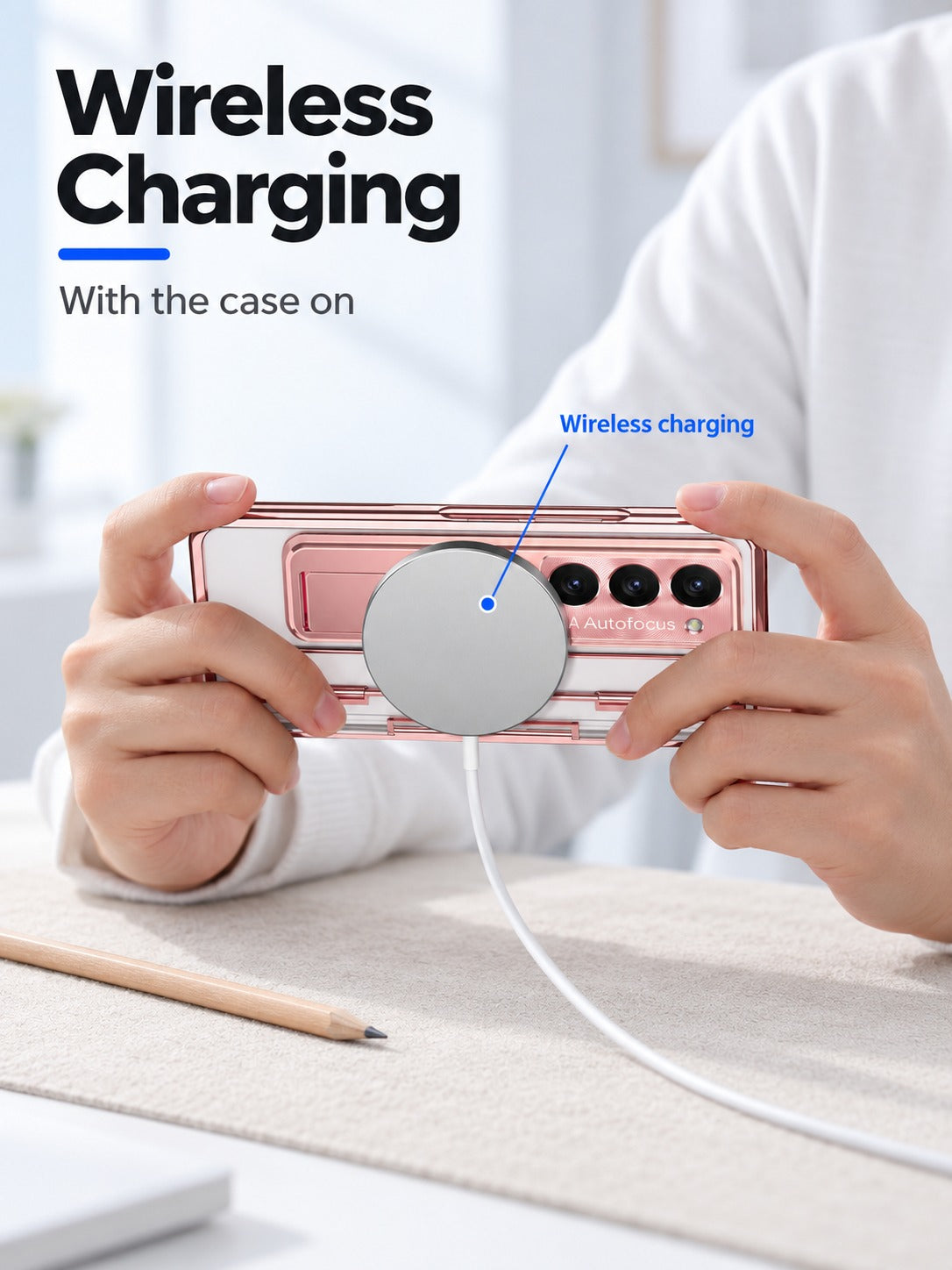 Samsung Galaxy Z Fold 6 Case with Pen Slot, Kickstand
